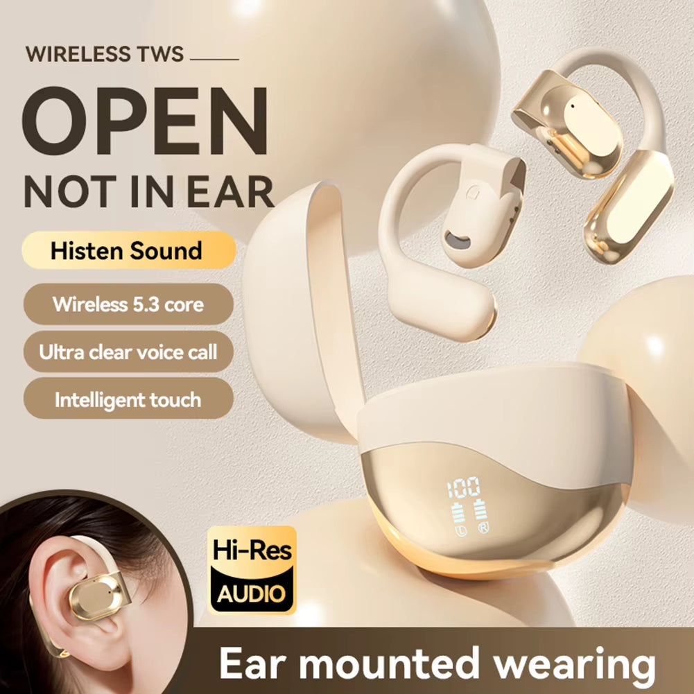 M62 Translator Earbud Wireless Earphones Bluetooth Translation Earbuds Noise Cancelling Real Time AI Translator Earbuds Ear Hook